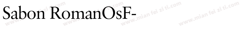 Sabon RomanOsF字体转换